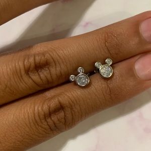 925 Sterling Silver Mickey Mouse Earrings